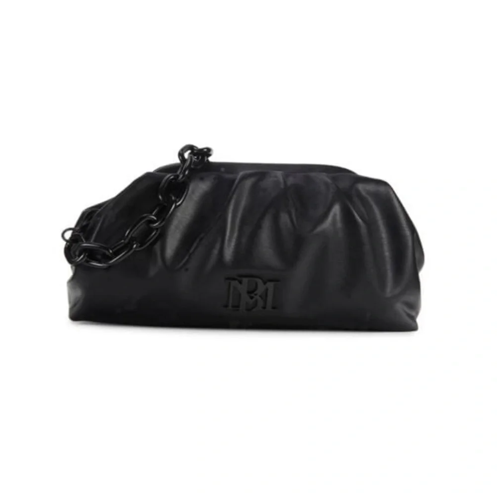 Badgley Mischka Black Chain Shoulder Bag - Picture 2 of 4